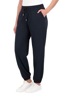 SAGE Women’s Relaxed Jogger XL Black Drawstring Lounge Pants NWT